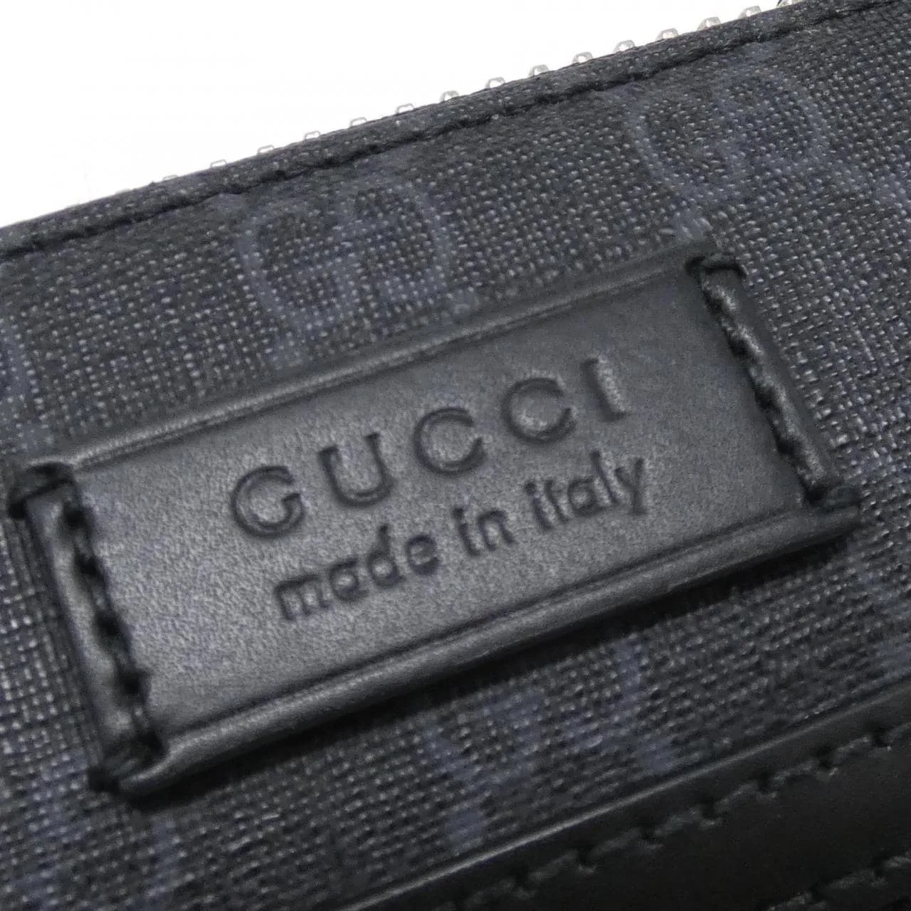 GUCCI 523599 K5RLN Shoulder Canvas 黑色 帆布 中古品A - 縮圖 4