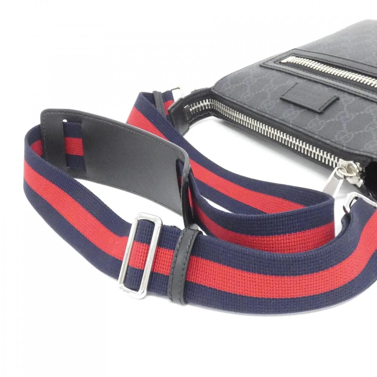 GUCCI 523599 K5RLN Shoulder Canvas 黑色 帆布 中古品A - 縮圖 5