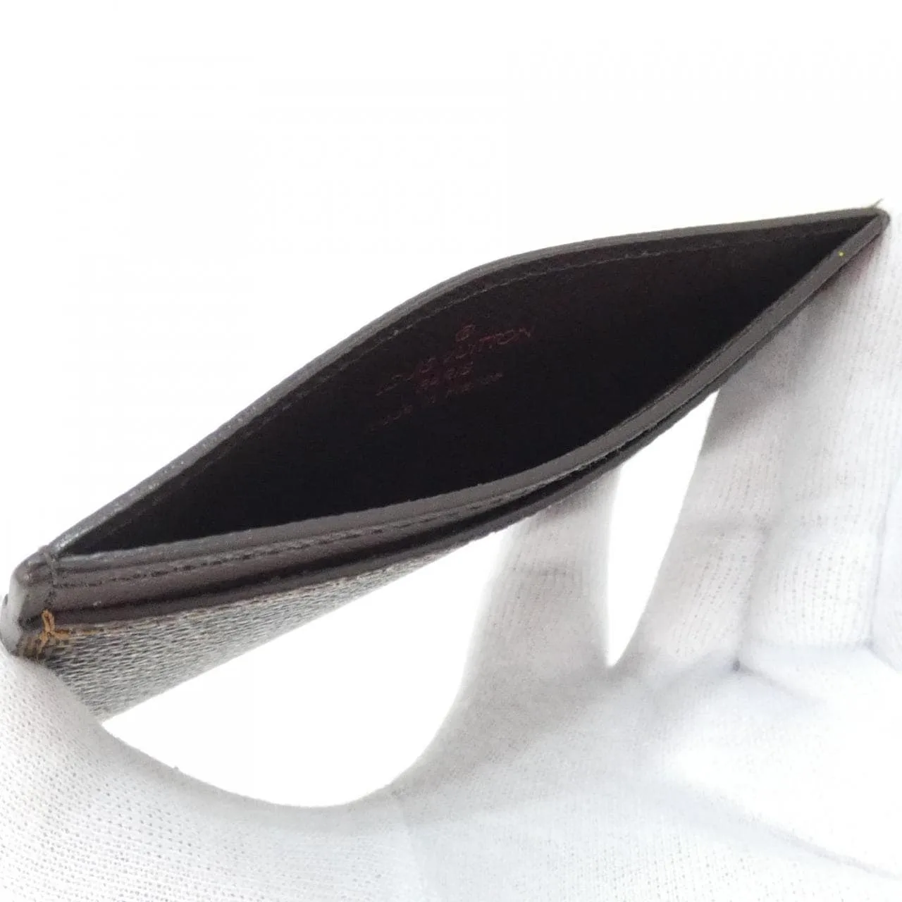 LOUIS VUITTON N61722 Card Case Damier Black Damier Rank A - Thumbnail 5