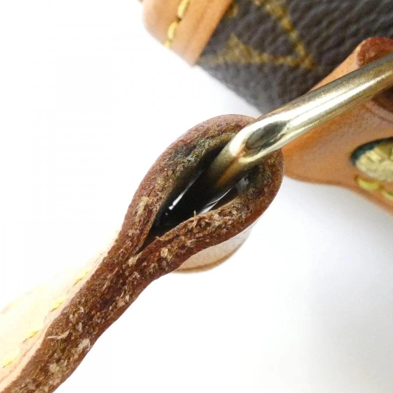 LOUIS VUITTON M42250 Shoulder Monogram 黑色 Monogram 中古品B - 縮圖 7