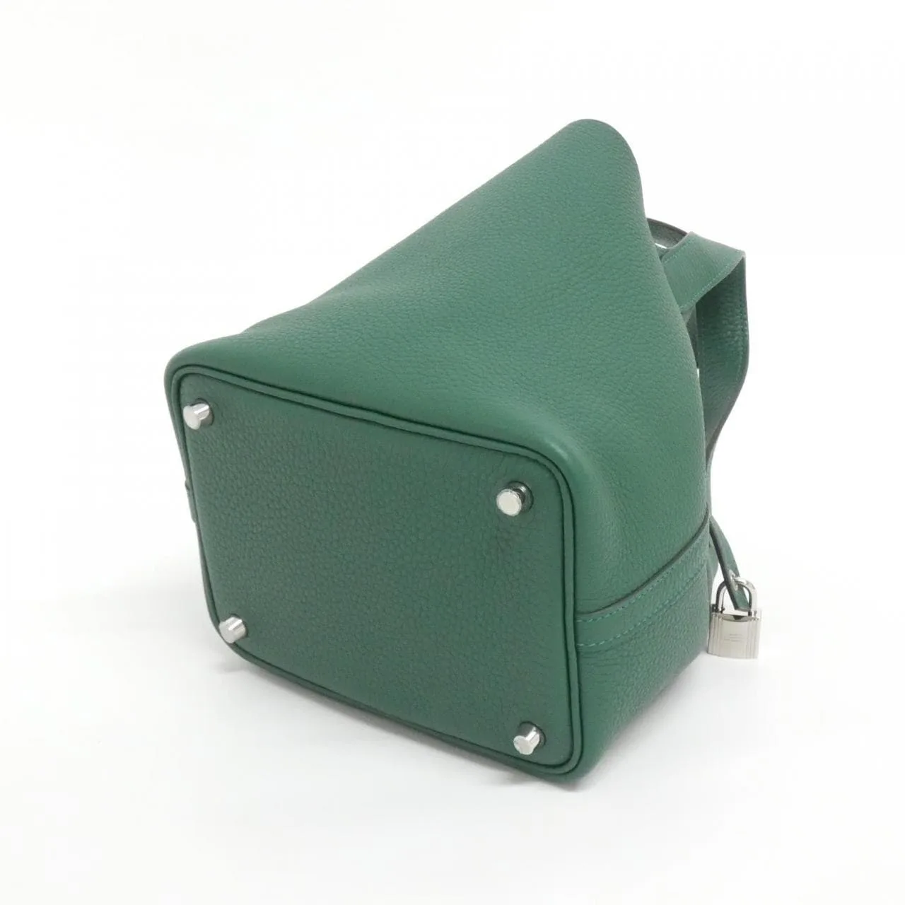 HERMES Picotin 056289CK Handbag Clemence Black Clemence Leather Rank A - Thumbnail 2