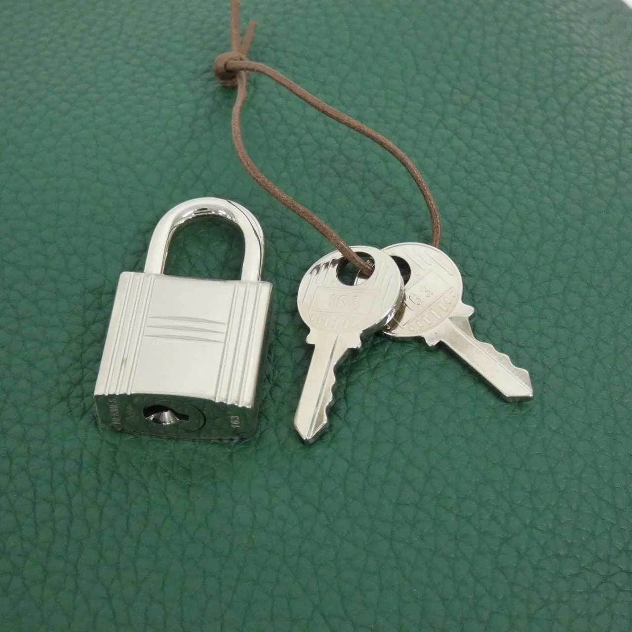 HERMES Picotin 056289CK Handbag Clemence Black Clemence Leather Rank A - Thumbnail 3