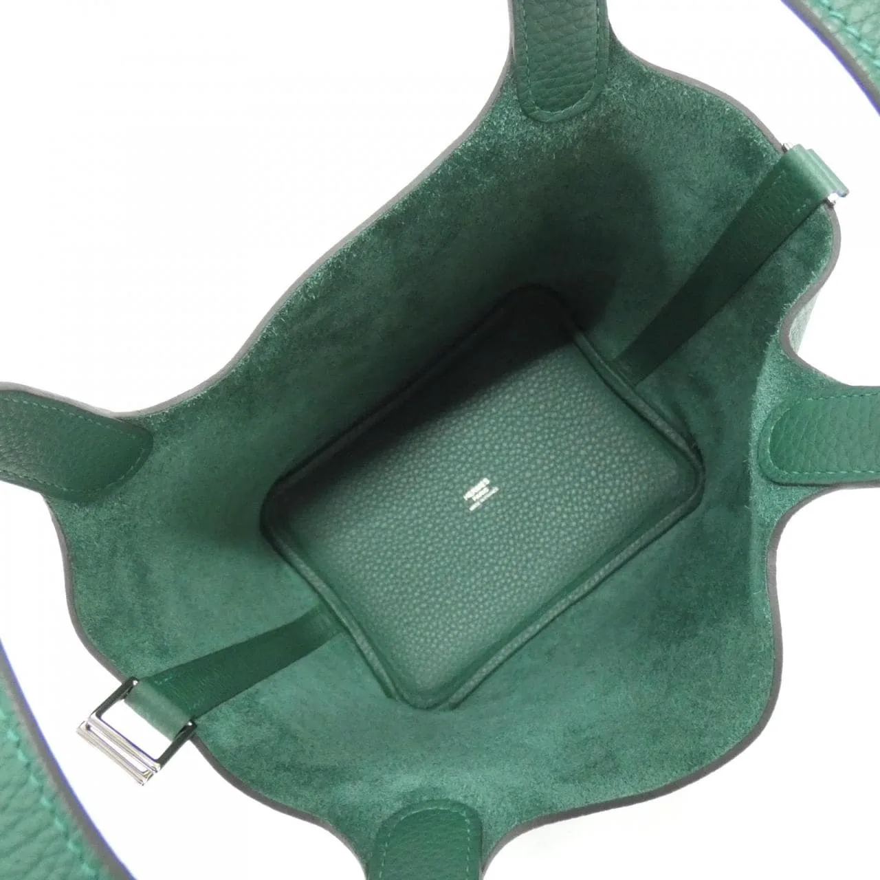 HERMES Picotin 056289CK Handbag Clemence Black Clemence Leather Rank A - Thumbnail 5