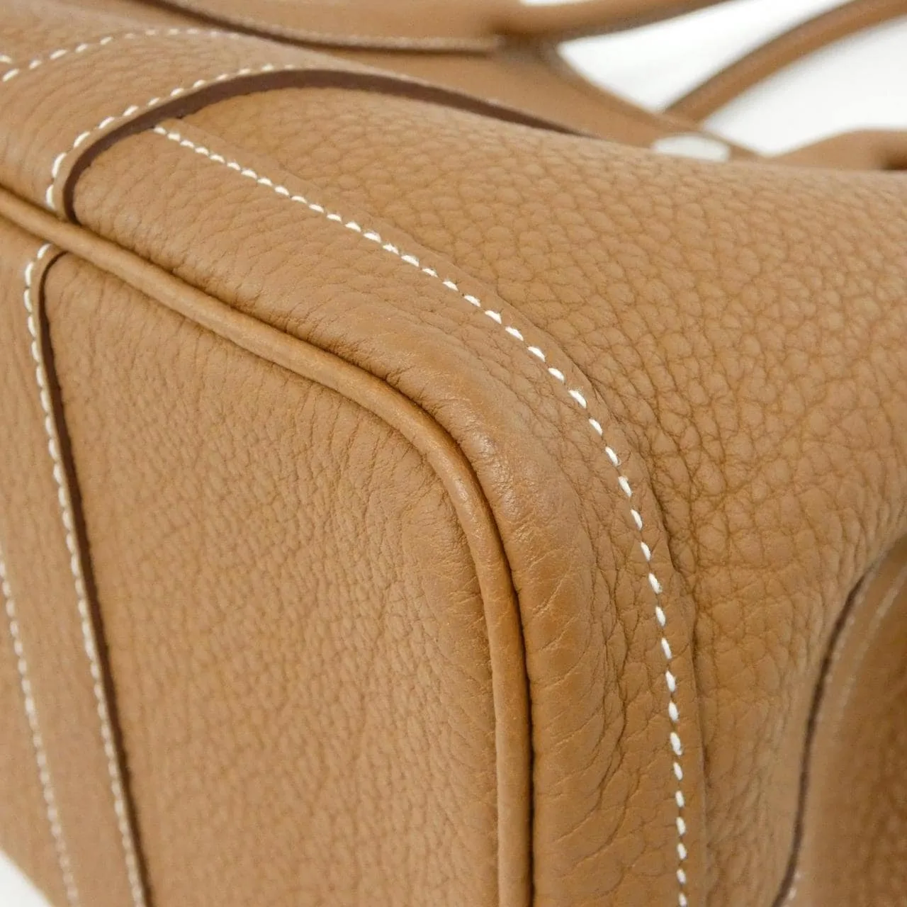 HERMES Garden Party 051568CK Tote 金色 中古品A - 縮圖 2