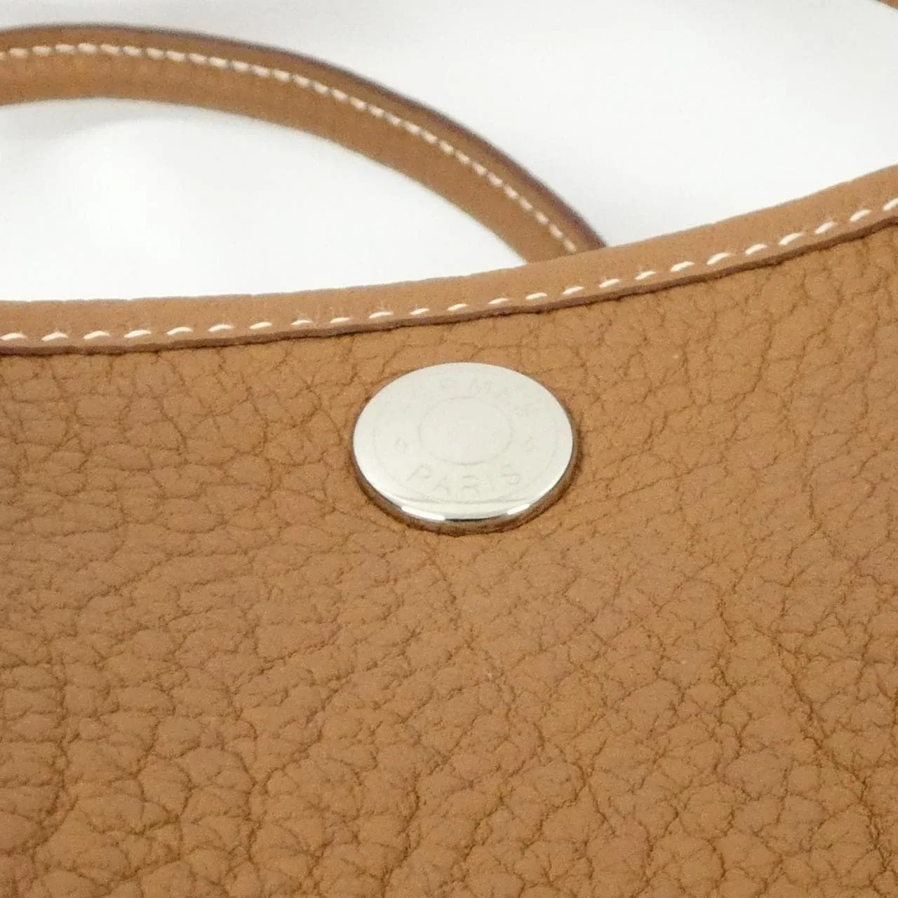 HERMES Garden Party 051568CK Tote 金色 中古品A - 縮圖 3