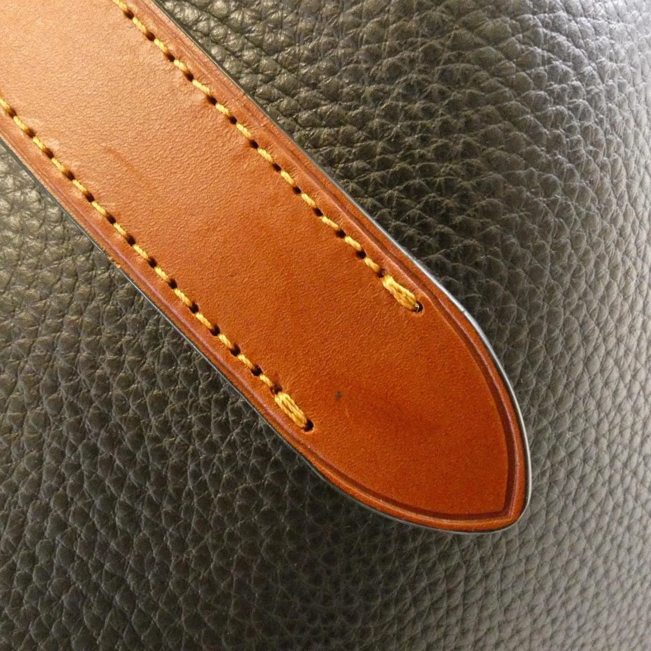 COACH CH757 Handbag Leather 黑色 皮革 中古品A - 縮圖 5