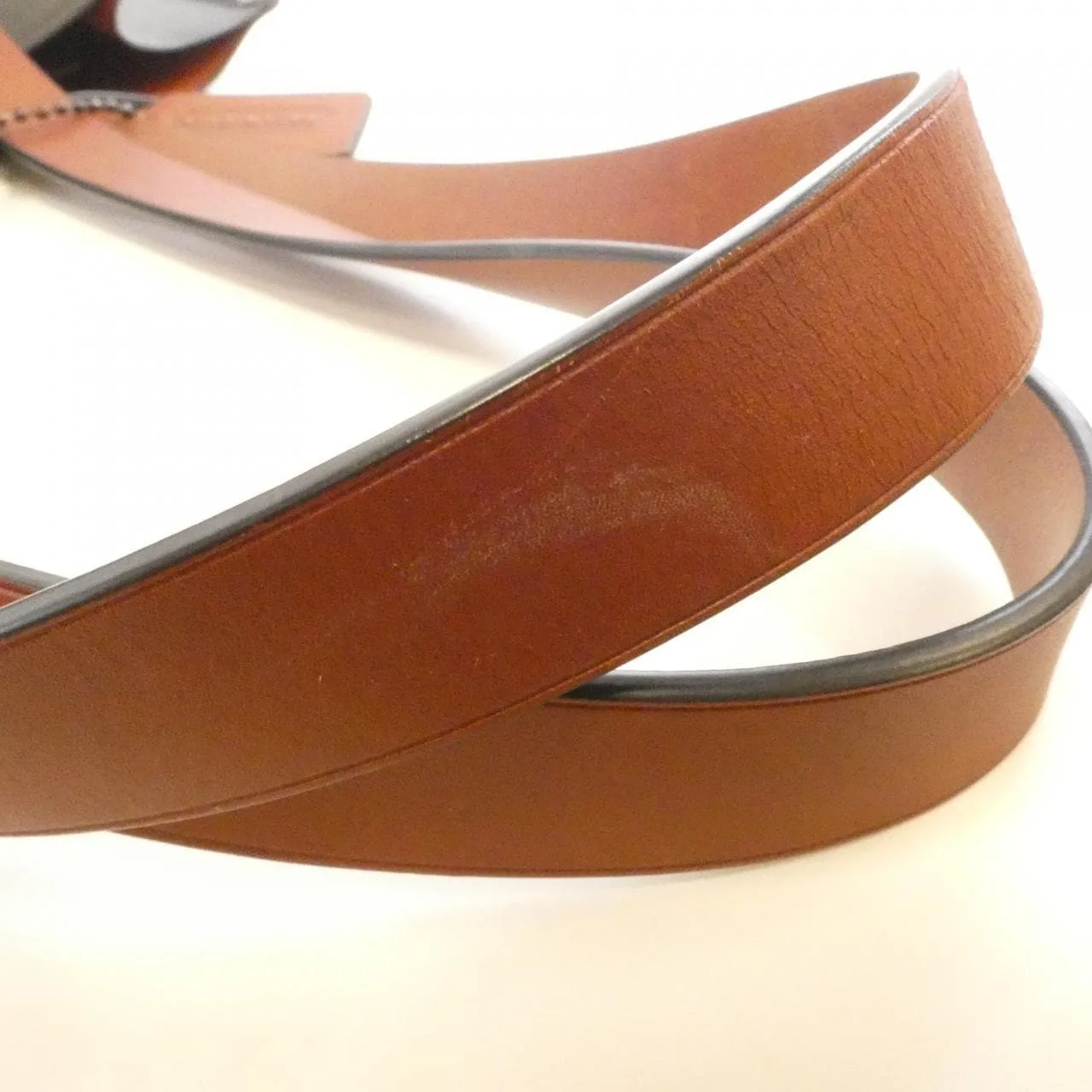 COACH CH757 Handbag Leather 黑色 皮革 中古品A - 縮圖 7