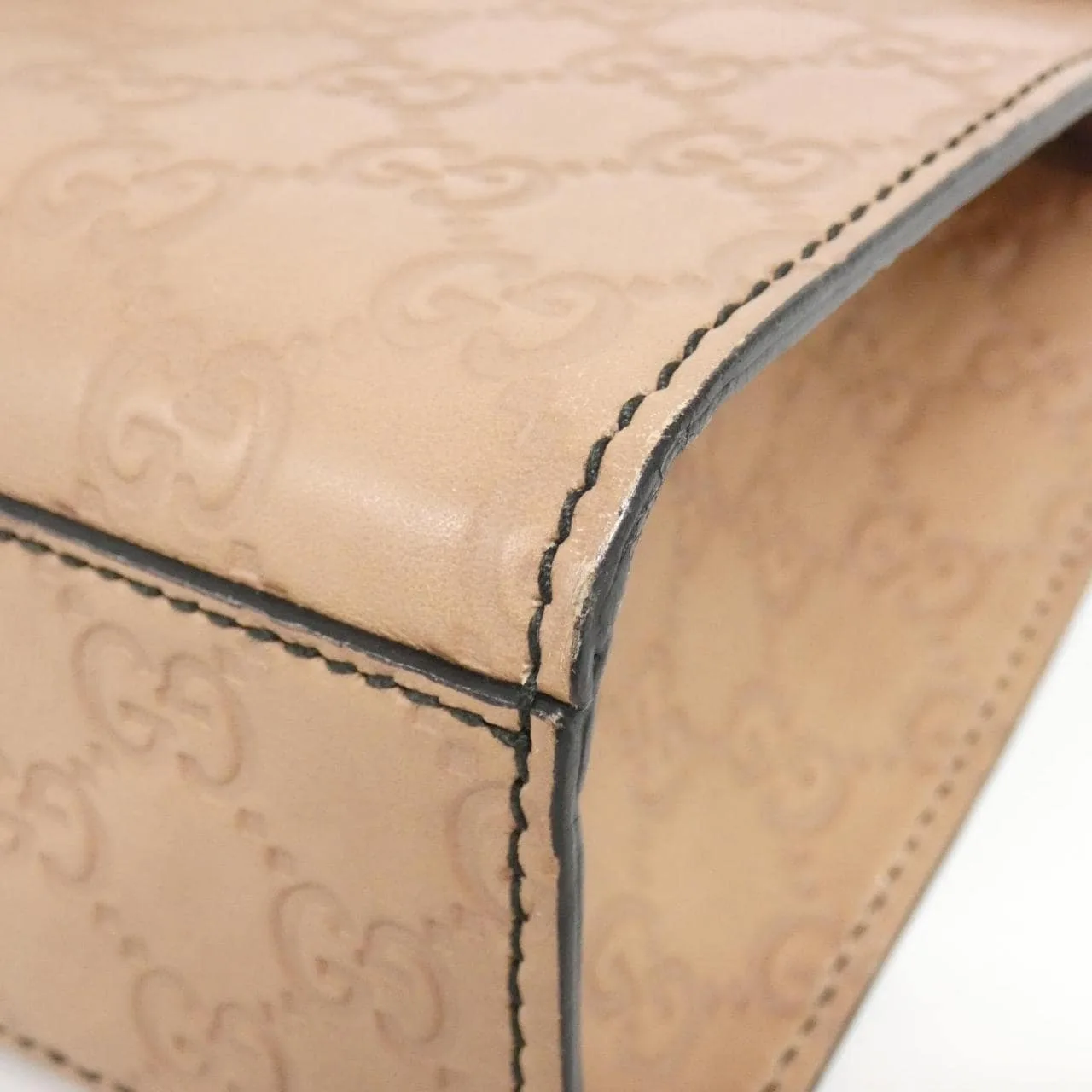 GUCCI 295402 肩背包 皮革 米色 皮革 中古品A - 縮圖 3