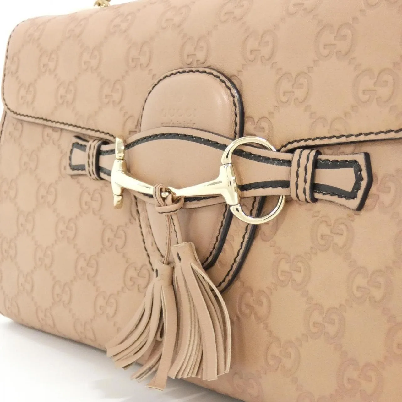 GUCCI 295402 肩背包 皮革 米色 皮革 中古品A - 縮圖 5