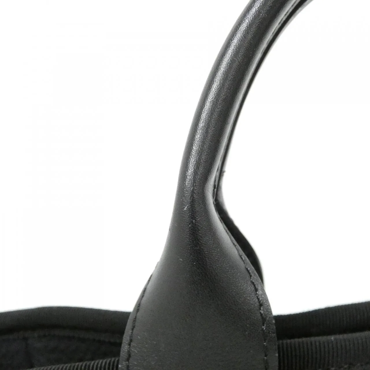 CHANEL Deauville AS3257 Handbag Black Rank B - Thumbnail 7