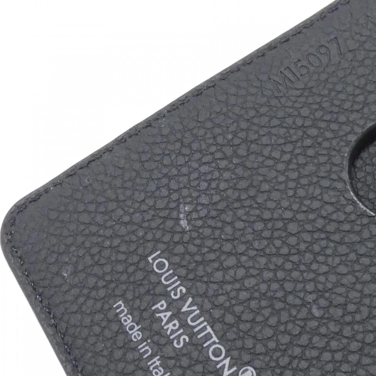 LOUIS VUITTON M15097 Card Case Canvas 黑色 帆布 中古品A - 縮圖 3