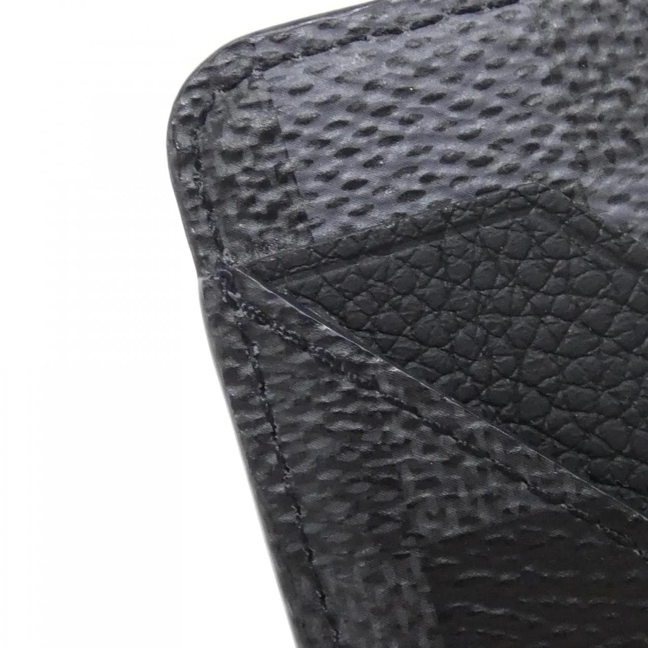 LOUIS VUITTON M15097 Card Case Canvas 黑色 帆布 中古品A - 縮圖 4