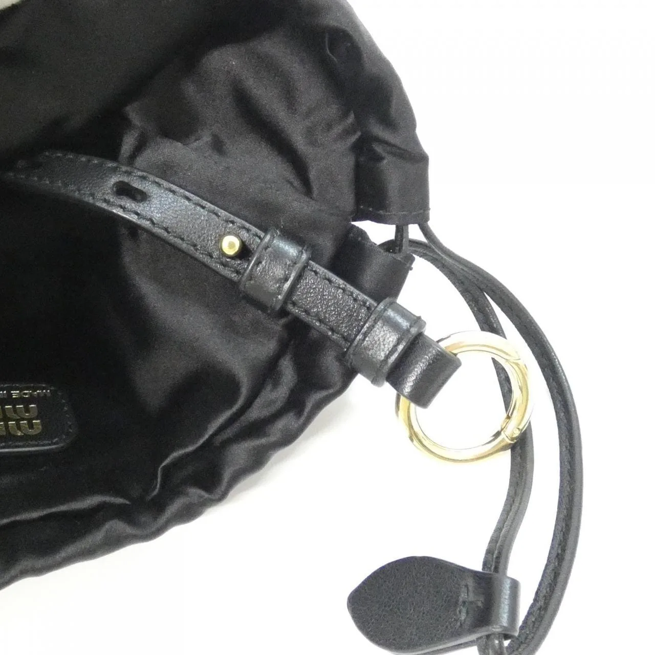 MIU MIU 5NG010 Pouch 黑色 中古品A - 縮圖 10