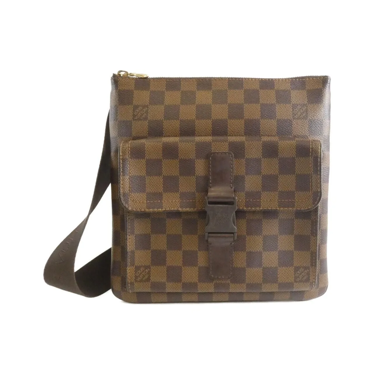 LOUIS VUITTON Pochette N51127 Shoulder Damier Black