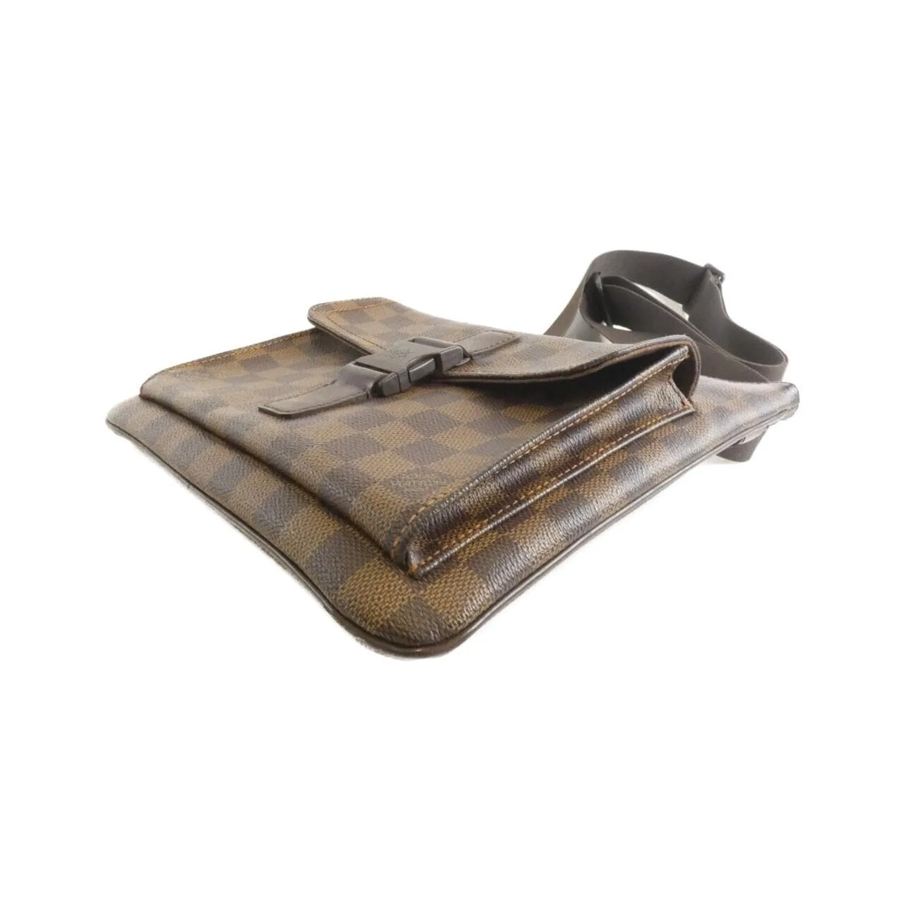 LOUIS VUITTON Pochette N51127 Shoulder Damier 黑色 Damier 中古品B - 縮圖 3