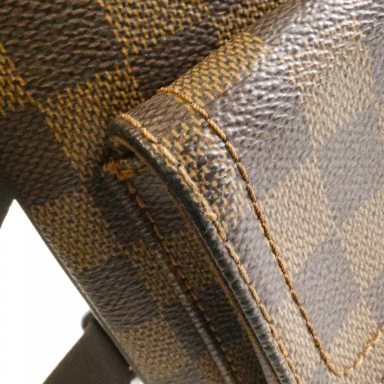 LOUIS VUITTON Pochette N51127 Shoulder Damier 黑色 Damier 中古品B - 縮圖 6