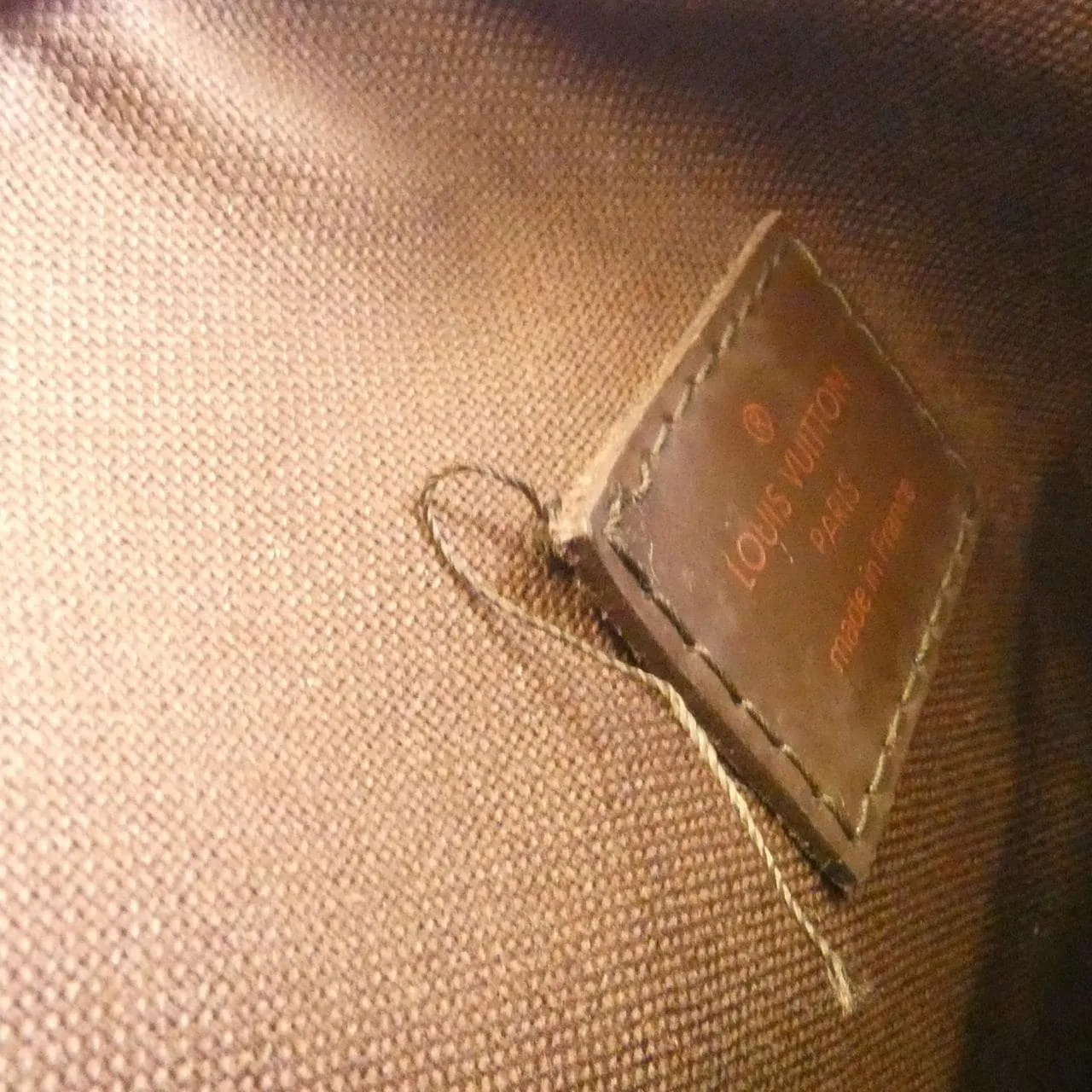 LOUIS VUITTON Pochette N51127 Shoulder Damier 黑色 Damier 中古品B - 縮圖 9