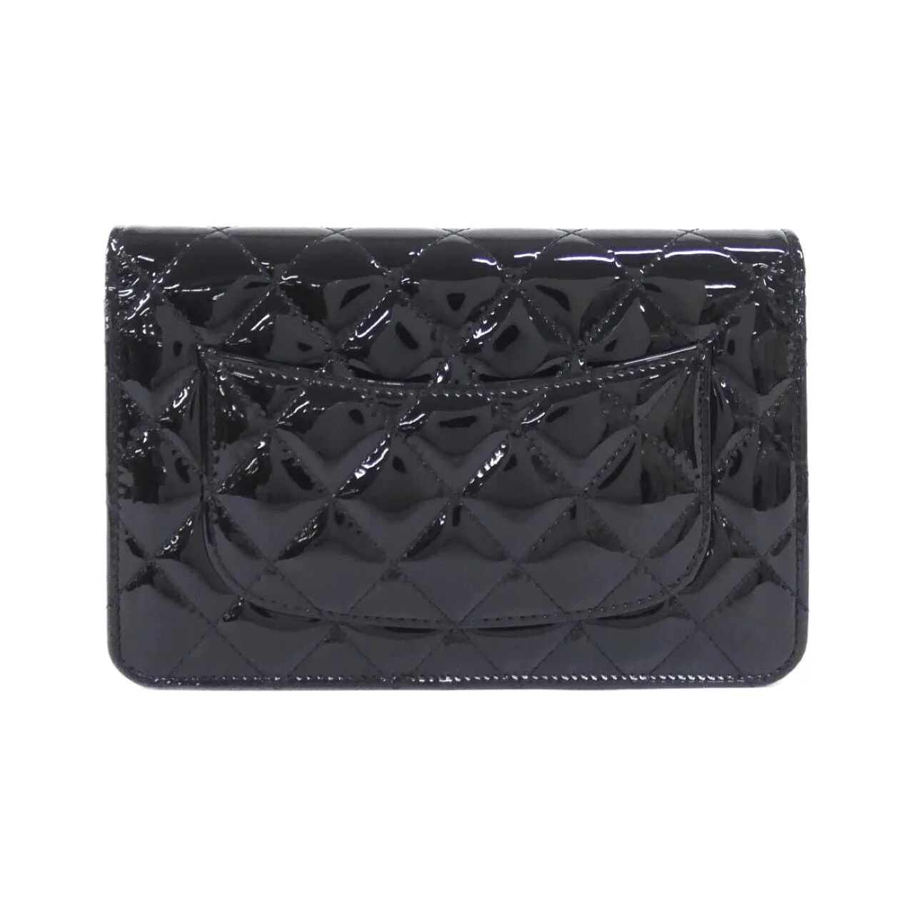 CHANEL 70328 Wallet Patent Leather Black Patent Leather Rank A - Thumbnail 2
