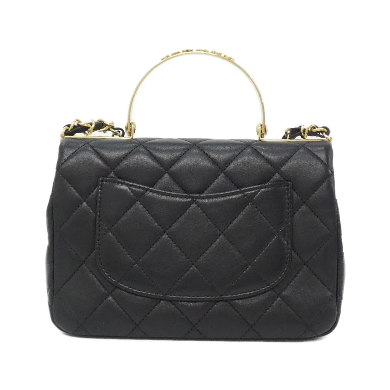 CHANEL AS4605 Handbag Lambskin Black Lambskin Rank A - Thumbnail 2