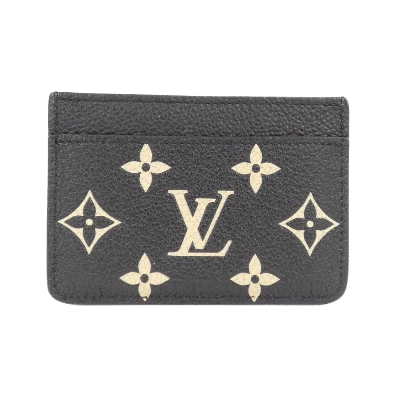 LOUIS VUITTON M81022 Card Case Monogram 黑色 Monogram 中古品A - 縮圖 2