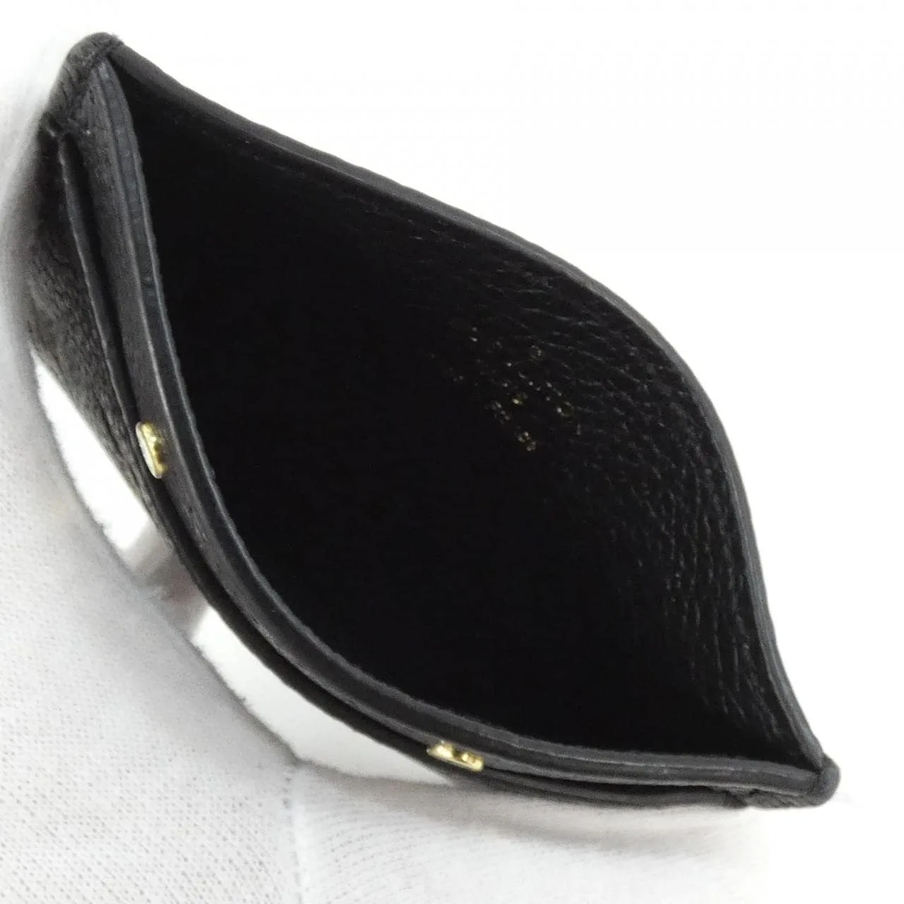 LOUIS VUITTON M81022 Card Case Monogram 黑色 Monogram 中古品A - 縮圖 5