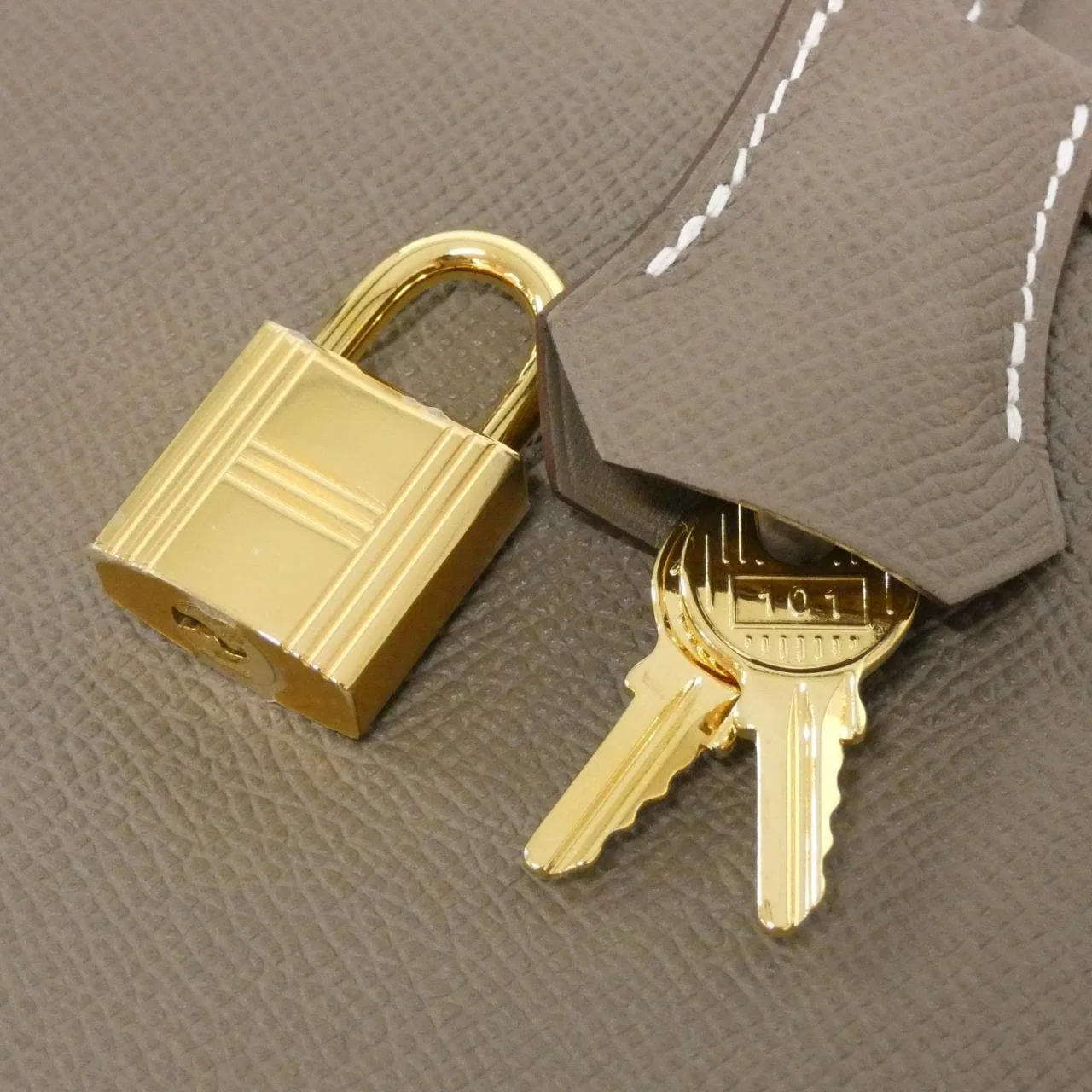 HERMES Bolide 082798CC Handbag Epsom Etoupe Epsom Leather Rank A - Thumbnail 4