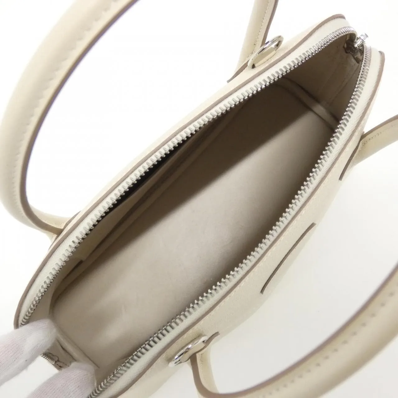 HERMES Bolide 041693CK Handbag Epsom Black Epsom Leather Rank A - Thumbnail 9