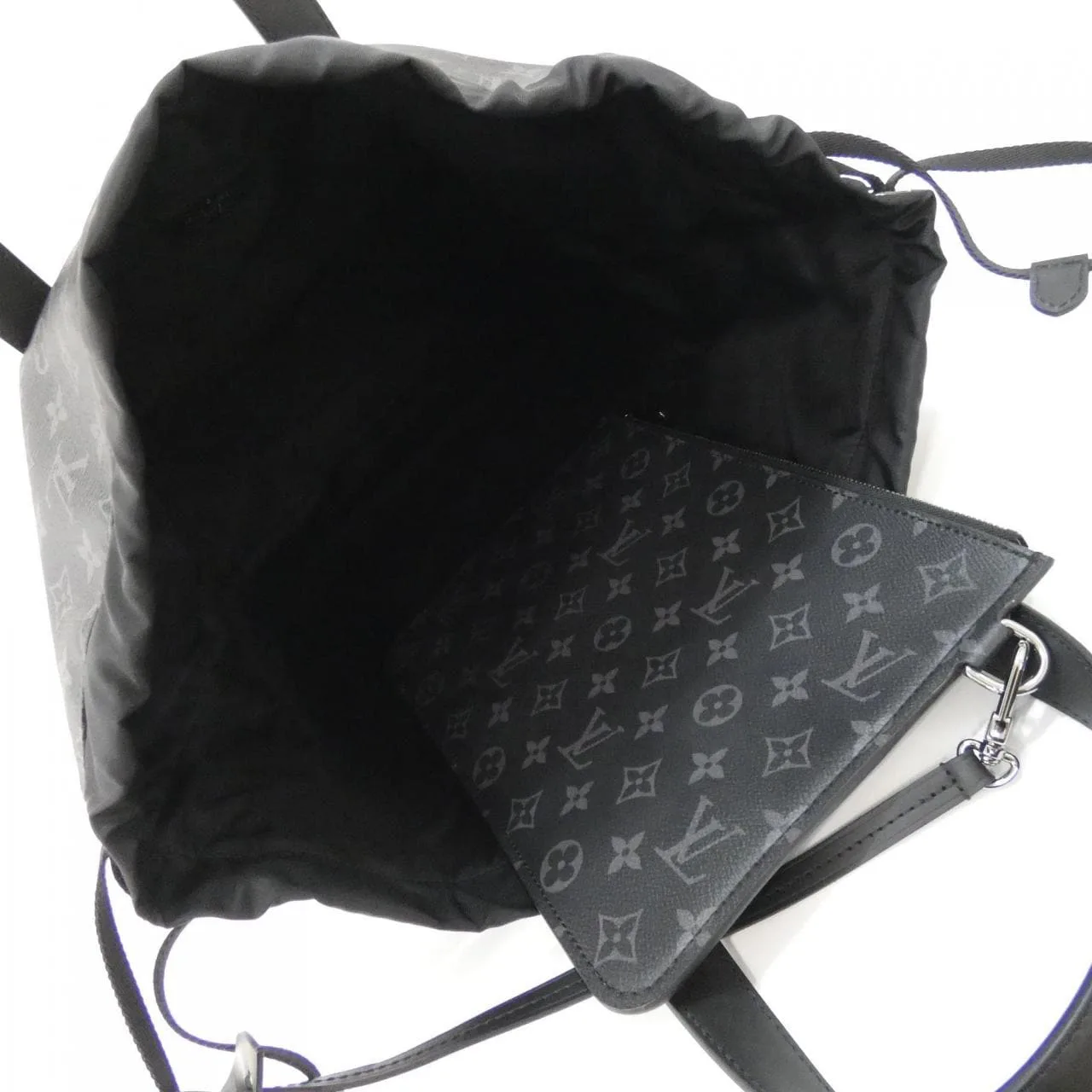 LOUIS VUITTON Eclipse M44228 Handbag Monogram 黑色 Monogram 中古品A - 縮圖 4