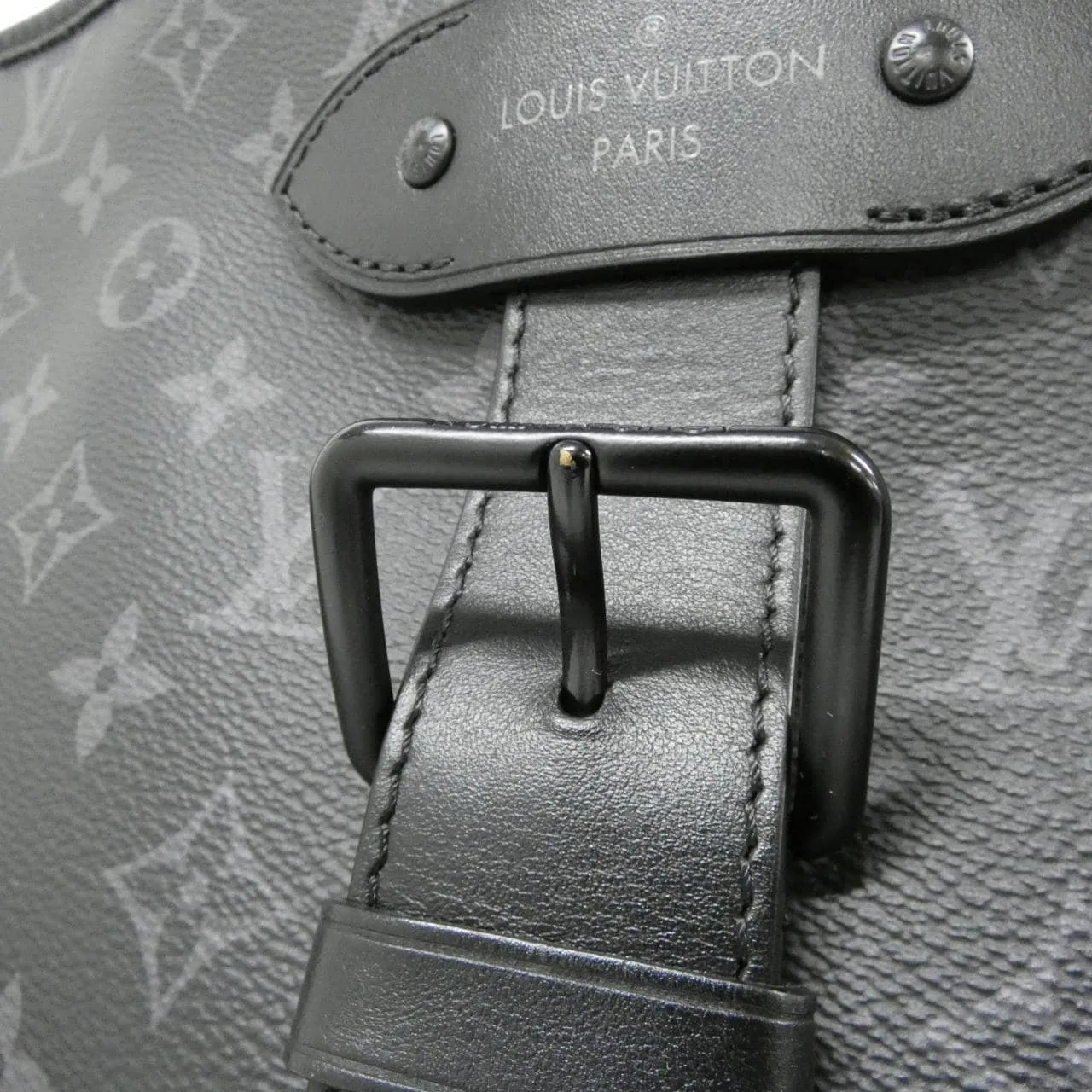 LOUIS VUITTON Eclipse M45914 Tote Monogram 黑色 Monogram 中古品B - 縮圖 4