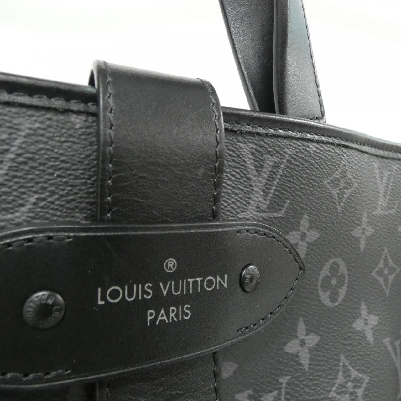 LOUIS VUITTON Eclipse M45914 Tote Monogram 黑色 Monogram 中古品B - 縮圖 5