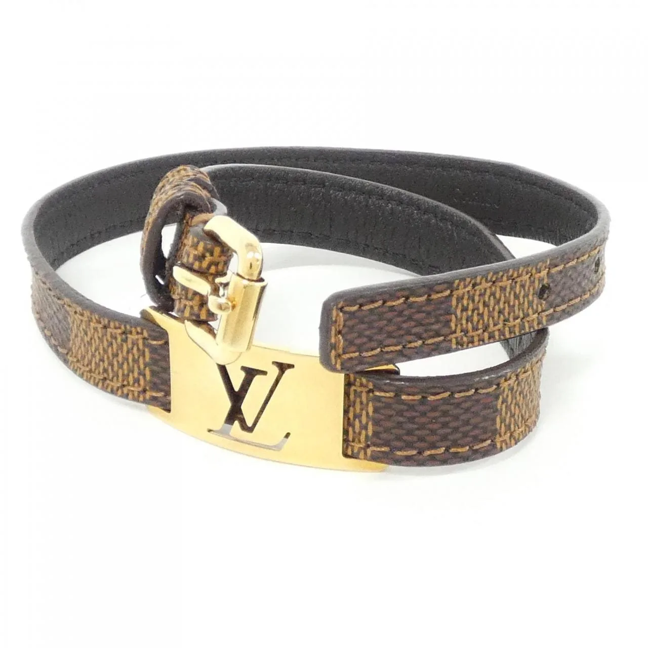 LOUIS VUITTON M6623E Accessories Damier 黑色 Damier 中古品A - 縮圖 4