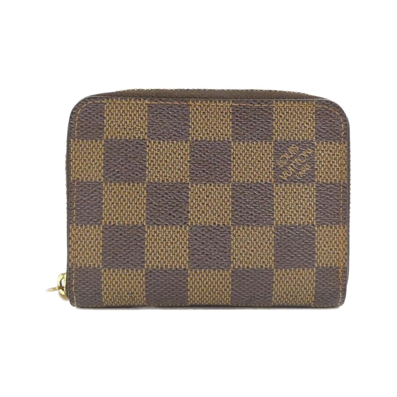 LOUIS VUITTON N63070 Coin Case Damier Black
