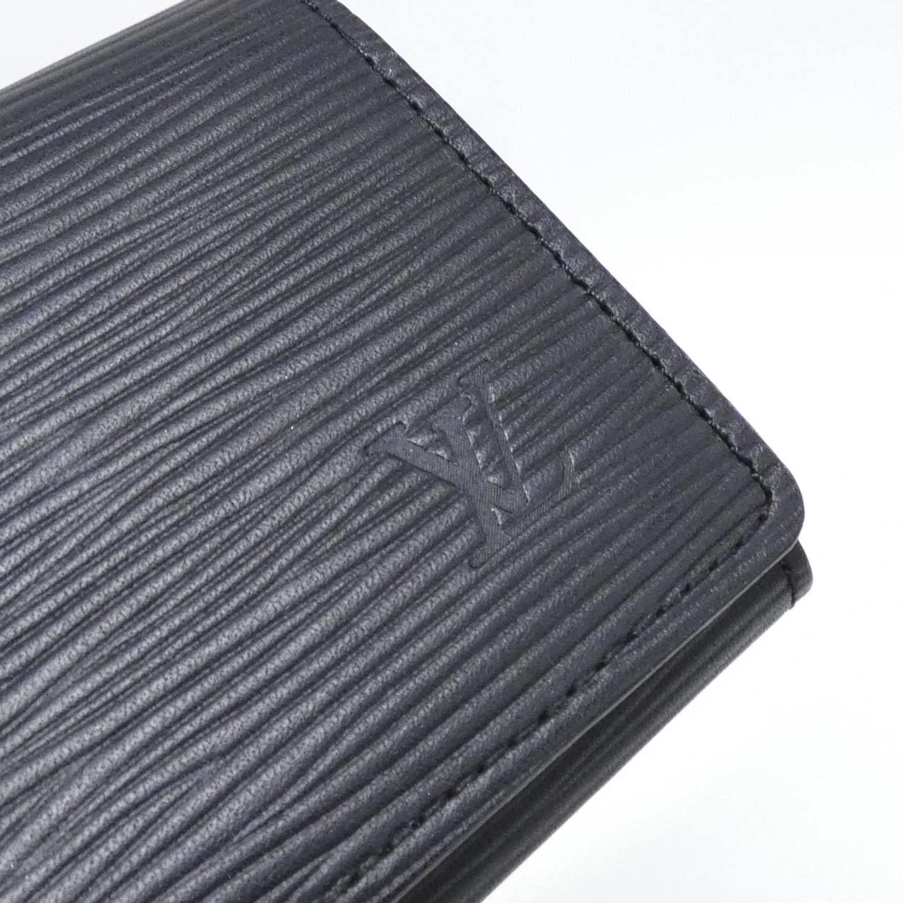 LOUIS VUITTON M56582 Card Case Epi 黑色 Epi 中古品A - 縮圖 4