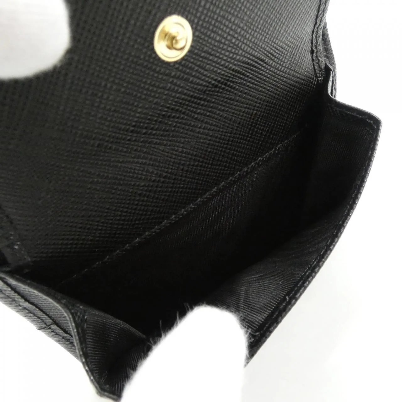 PRADA 1MV204 Wallet 黑色 中古品A - 縮圖 5