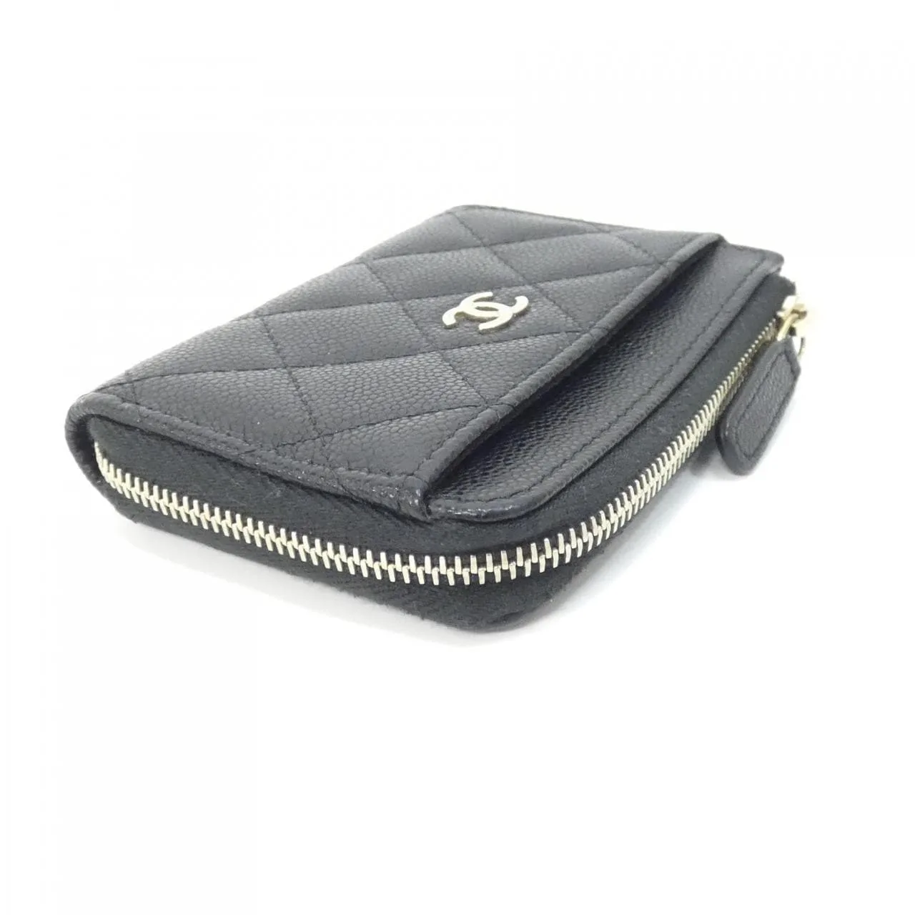 CHANEL Timeless Classic AP4893 Card Case Grained Calfskin Black Grained Calfskin Rank A - Thumbnail 3