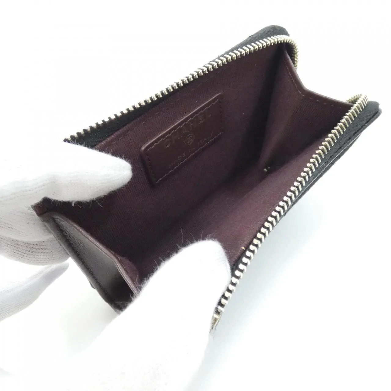 CHANEL Timeless Classic AP4893 Card Case Grained Calfskin Black Grained Calfskin Rank A - Thumbnail 9