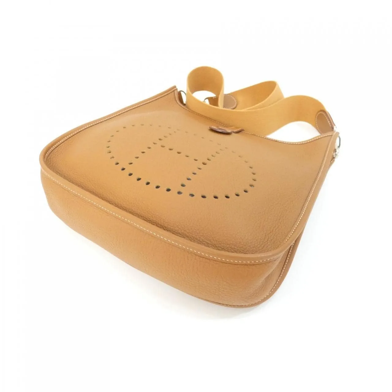 HERMES Evelyne 038084CK Shoulder Clemence Gold Clemence Leather Rank A - Thumbnail 3