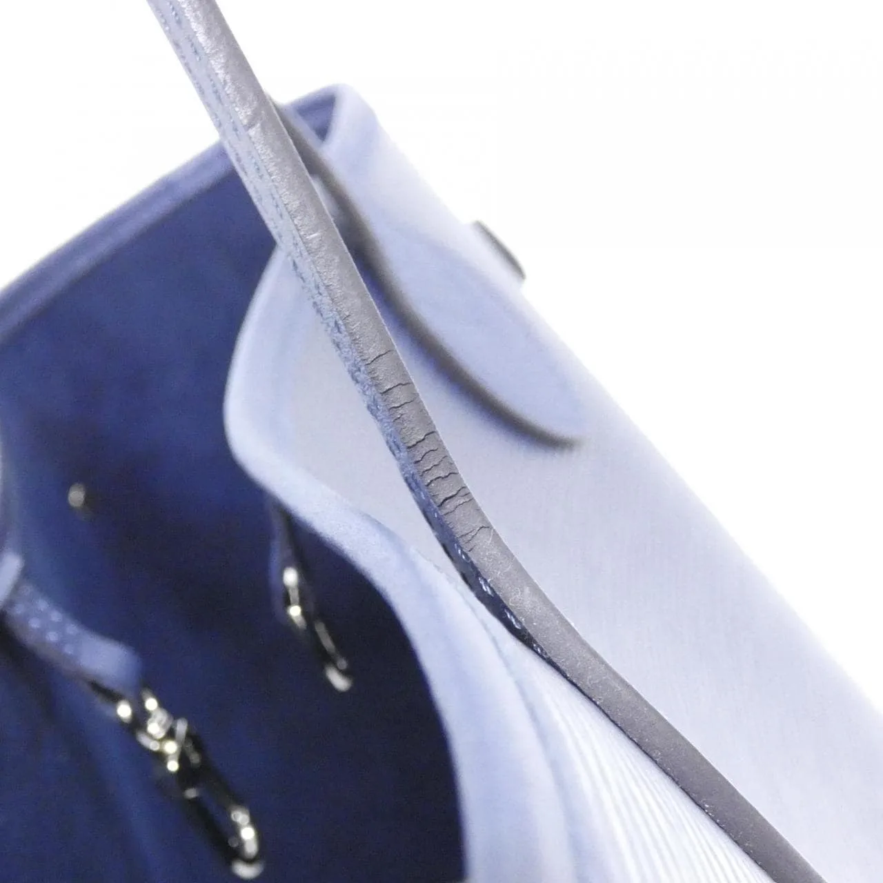LOUIS VUITTON Neverfull M40885 Tote Epi 藍色 Epi 中古品A - 縮圖 8