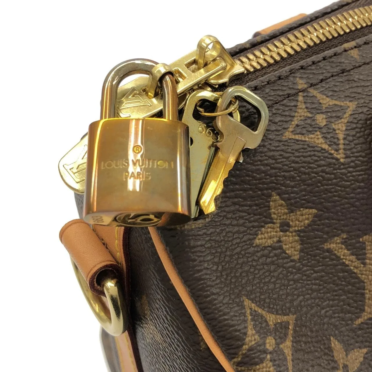 LOUIS VUITTON Speedy M41113 Boston Monogram 黑色 Monogram 中古品A - 縮圖 3