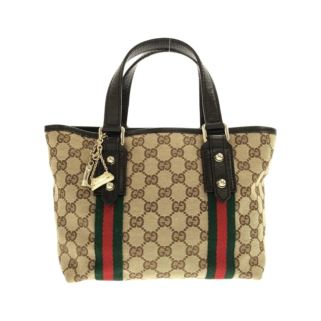 GUCCI 139261 F40MG Handbag Canvas Black