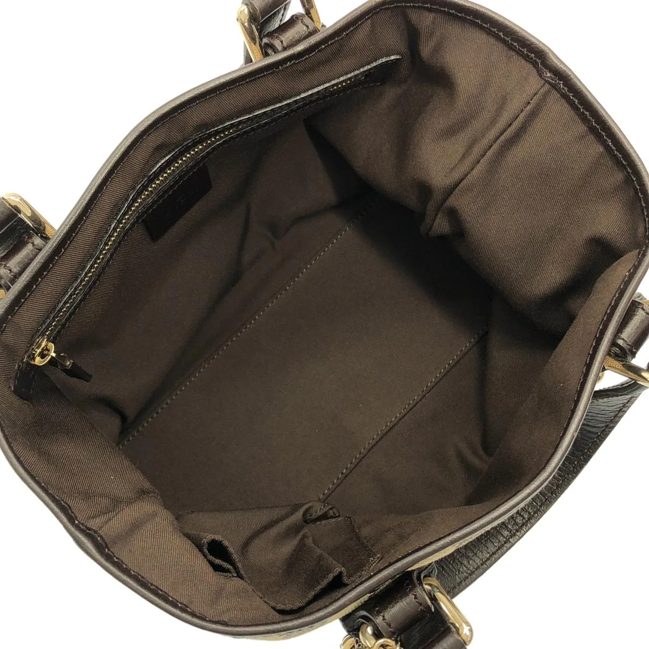 GUCCI 139261 F40MG Handbag Canvas 黑色 帆布 中古品A - 縮圖 8