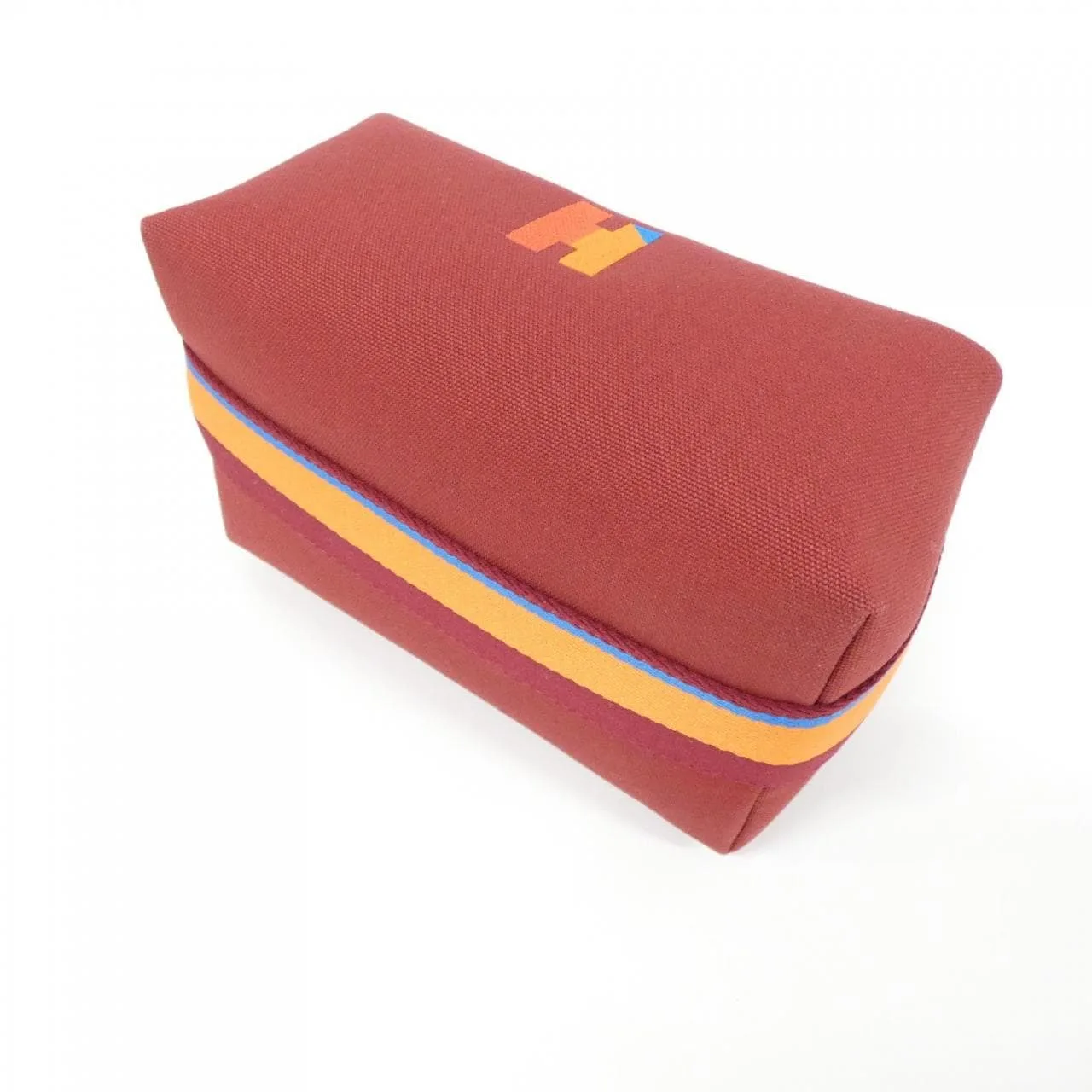 HERMES 104346M Pouch Canvas Black Canvas Rank A - Thumbnail 3