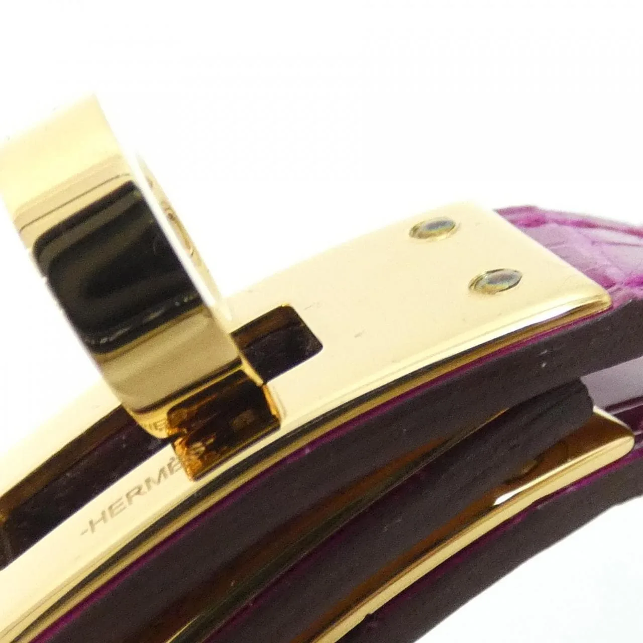 HERMES Kelly 066303CC Accessories Black Rank A - Thumbnail 4