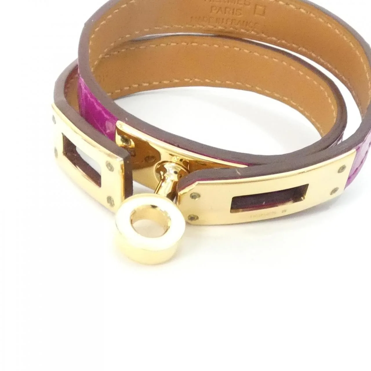 HERMES Kelly 066303CC Accessories Black Rank A - Thumbnail 7