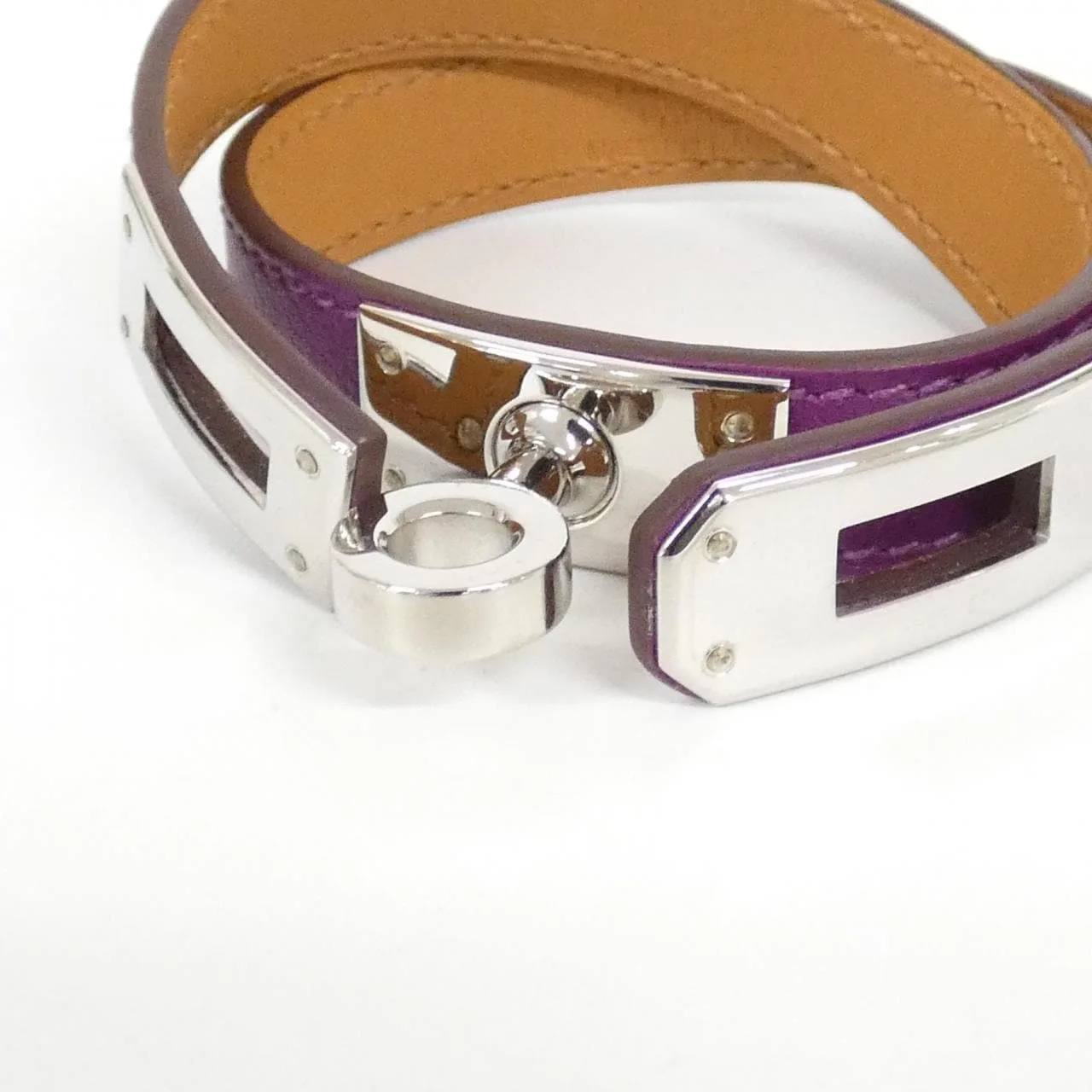 HERMES Kelly 064642CK Accessories Swift Black Swift Leather Rank A - Thumbnail 3