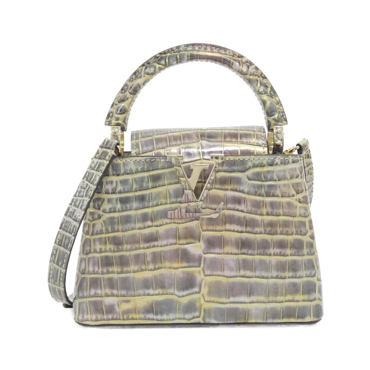 LOUIS VUITTON Capucines Handbag Leather