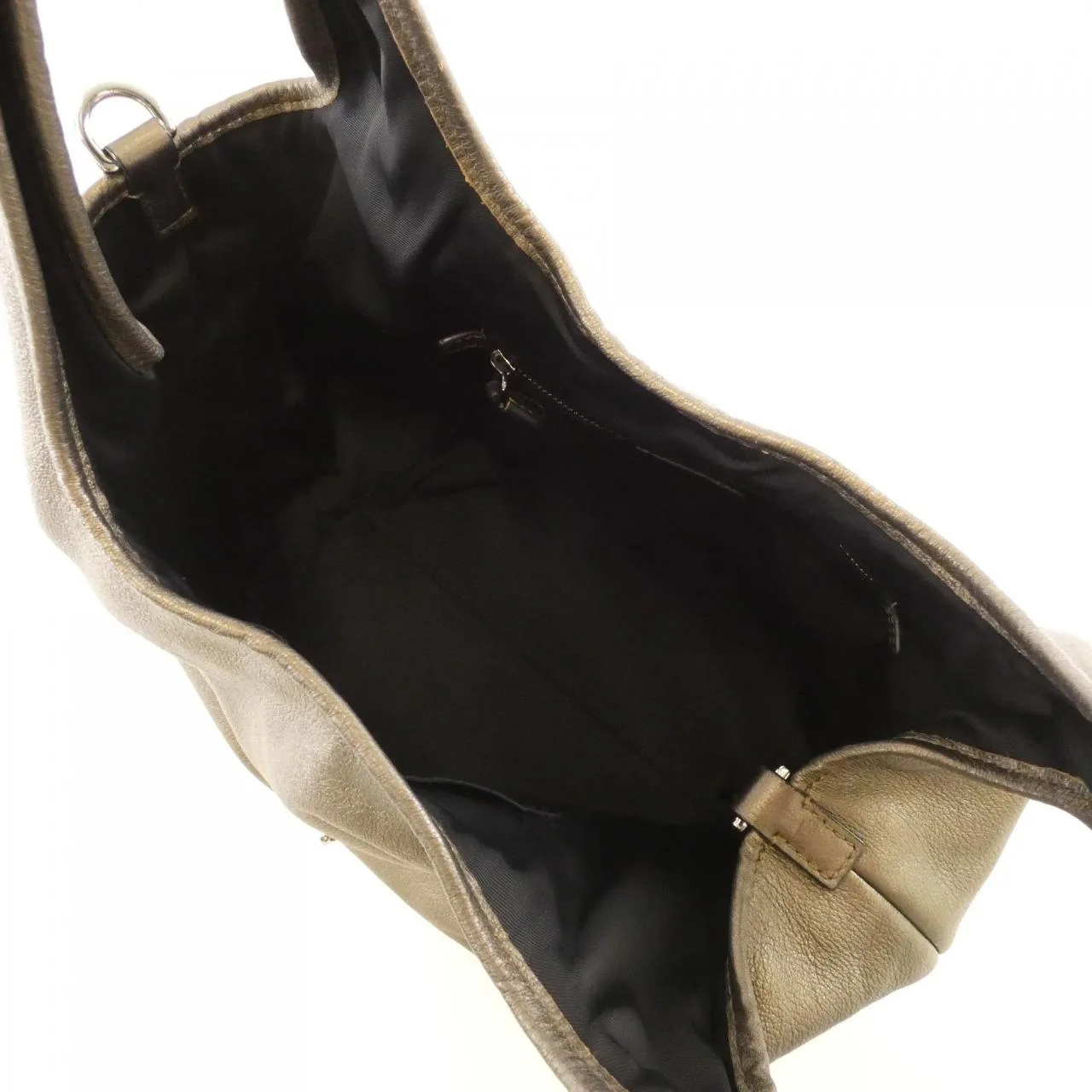 LOEWE Handbag Leather 米色 皮革 中古品B - 縮圖 8