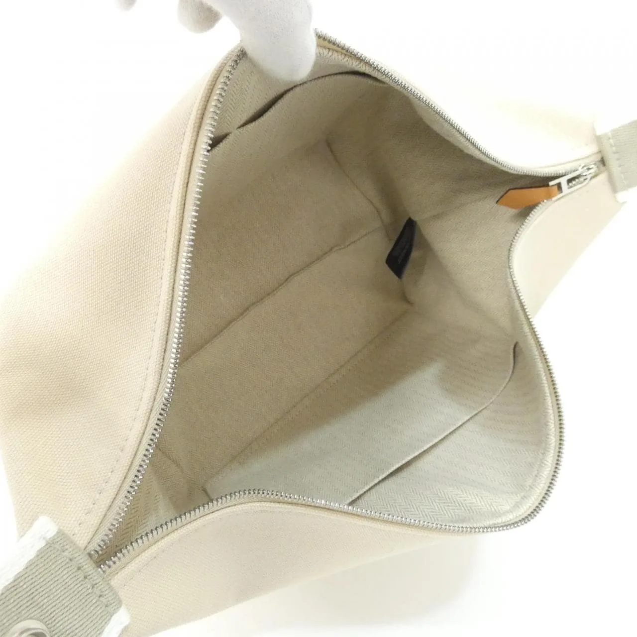 HERMES 103223M Pouch Canvas Black Canvas Rank A - Thumbnail 6