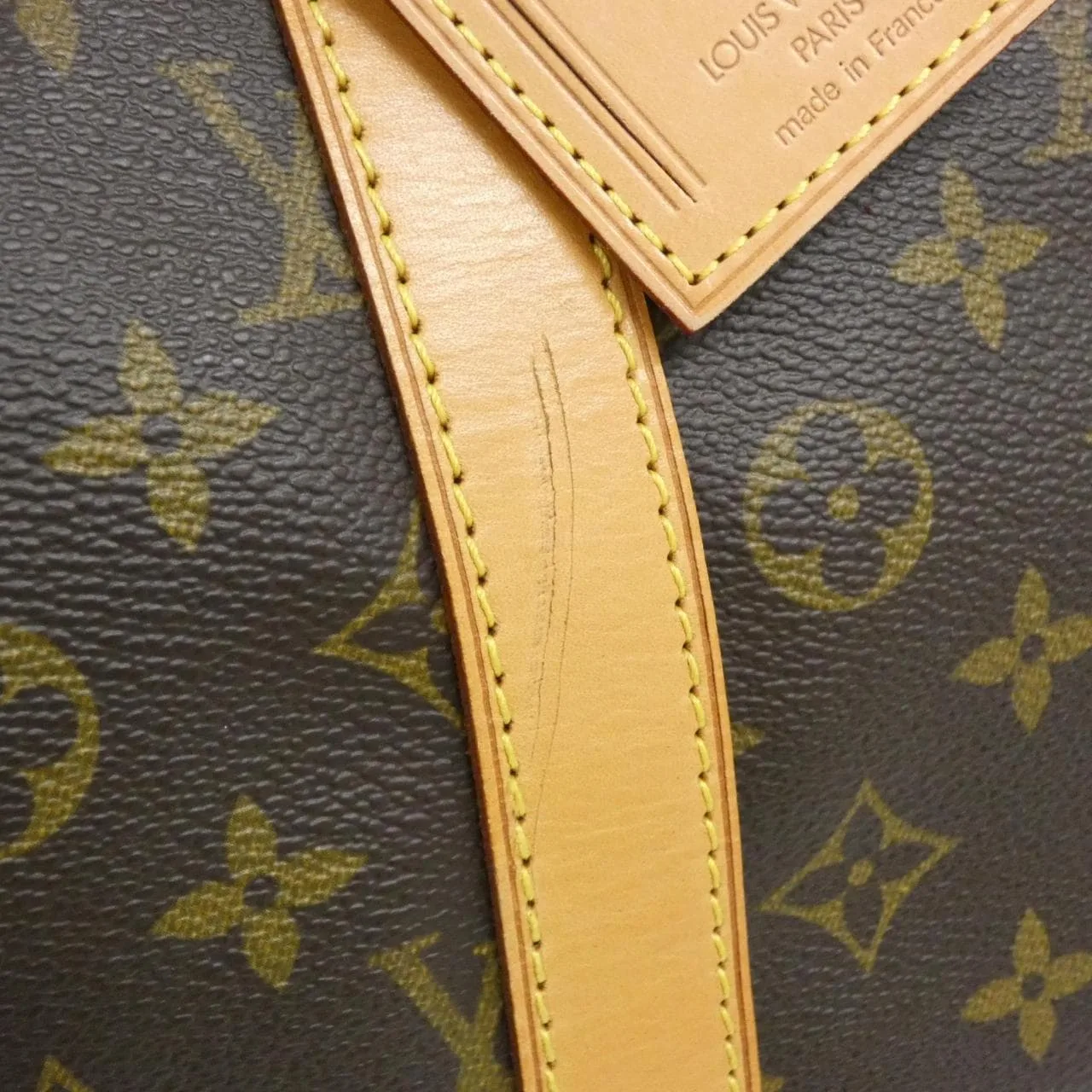 LOUIS VUITTON Keepall M41424 Boston Monogram 黑色 Monogram 中古品A - 縮圖 4