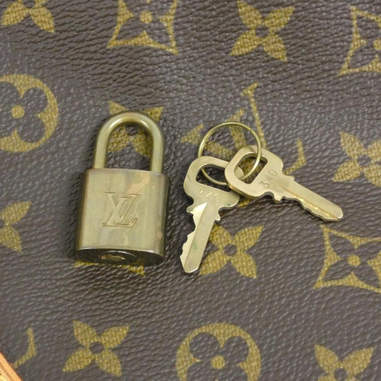 LOUIS VUITTON Keepall M41424 Boston Monogram 黑色 Monogram 中古品A - 縮圖 7